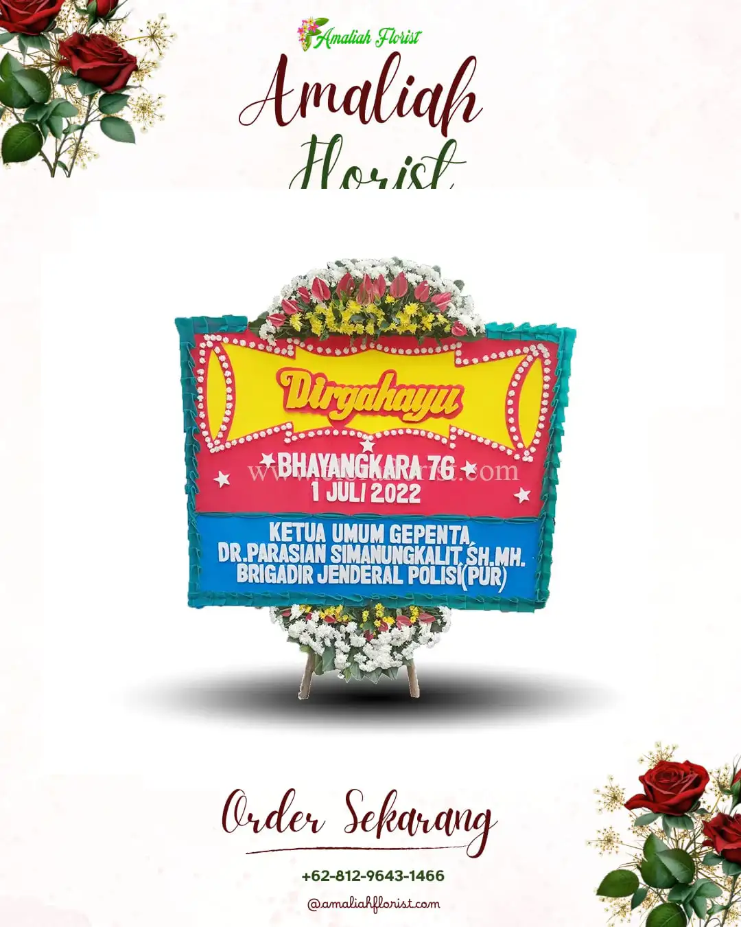 Papan Bunga HUT Ulang Tahun Kuantan Tengah